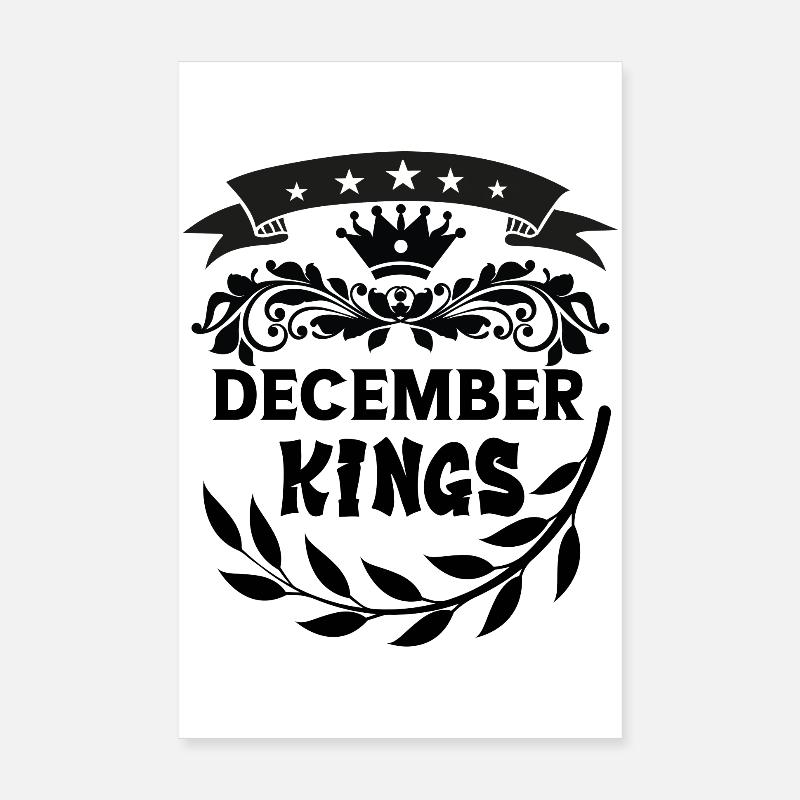 december kings Poster 20 x 30 cm