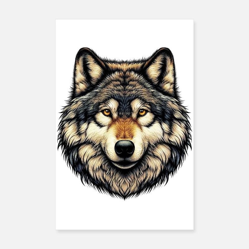 Loup Poster 20 x 30 cm