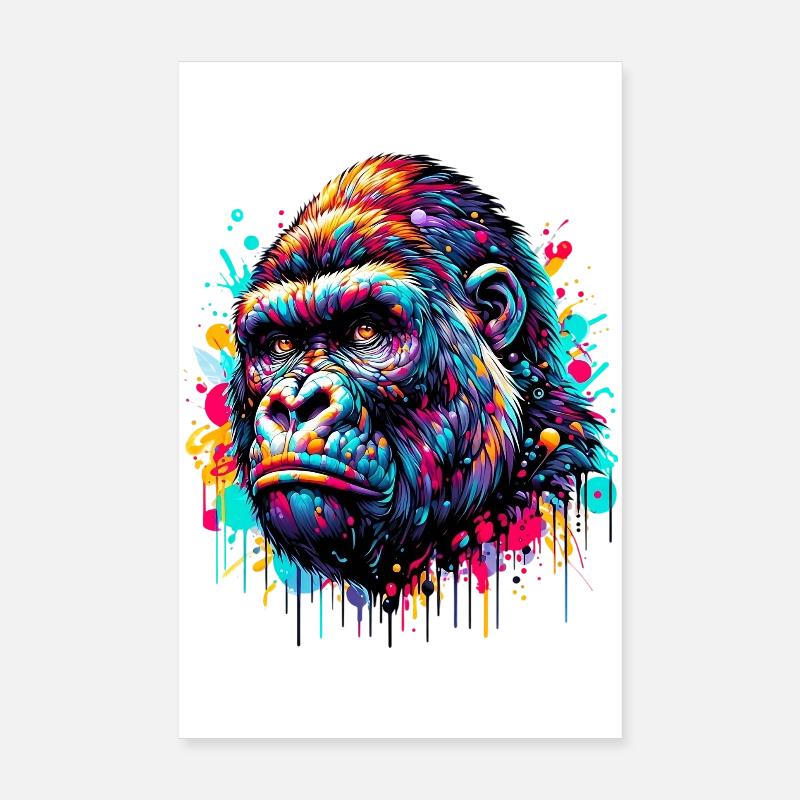 Gorilla Poster 20x30 cm