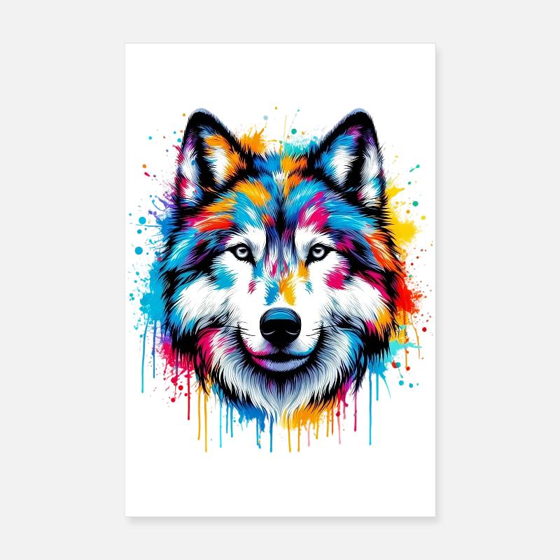 Wolf Poster 20x30 cm
