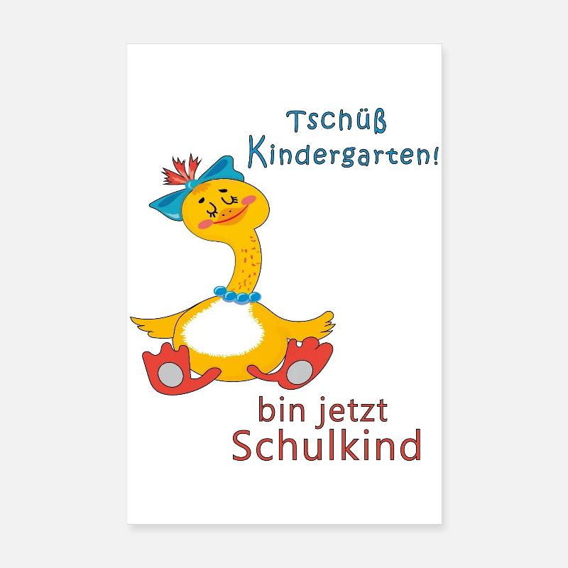 Bye bye kindergarten Poster 8" x 12" (20x30 cm)