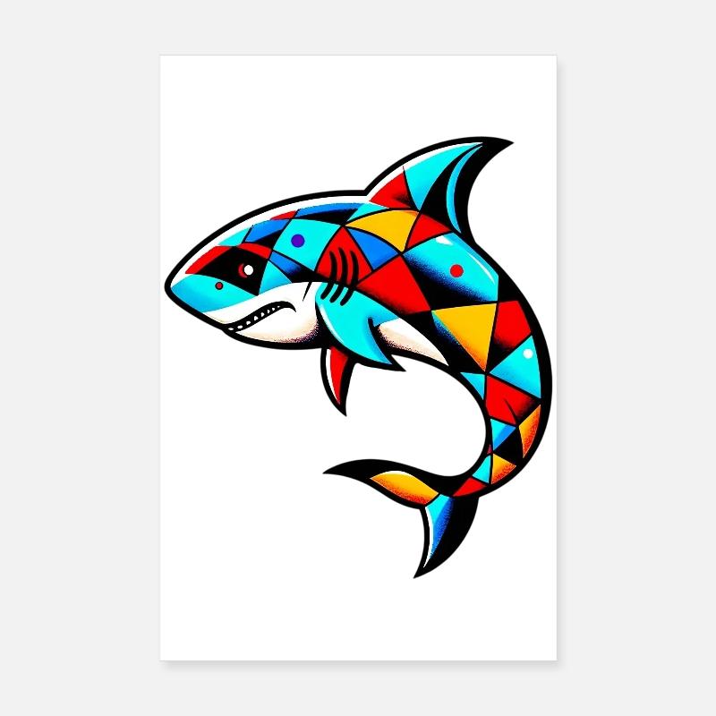 Requin arlequin Poster 20 x 30 cm