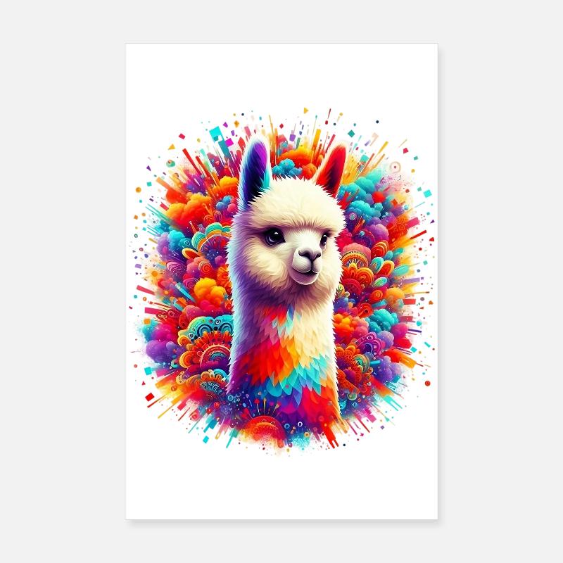 Alpaka Poster 20x30 cm