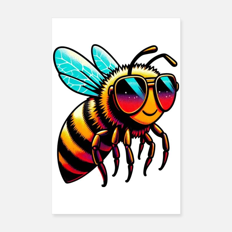 Biene Poster 20x30 cm