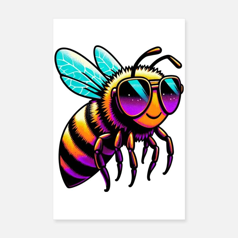 Bee Poster 8" x 12" (20x30 cm)