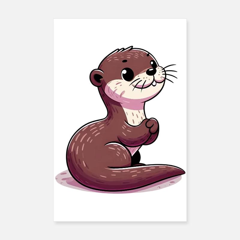 Otter Poster 20x30 cm