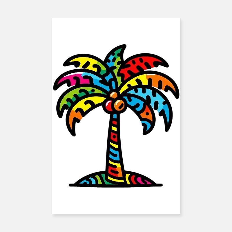 Palm tree Poster 8" x 12" (20x30 cm)