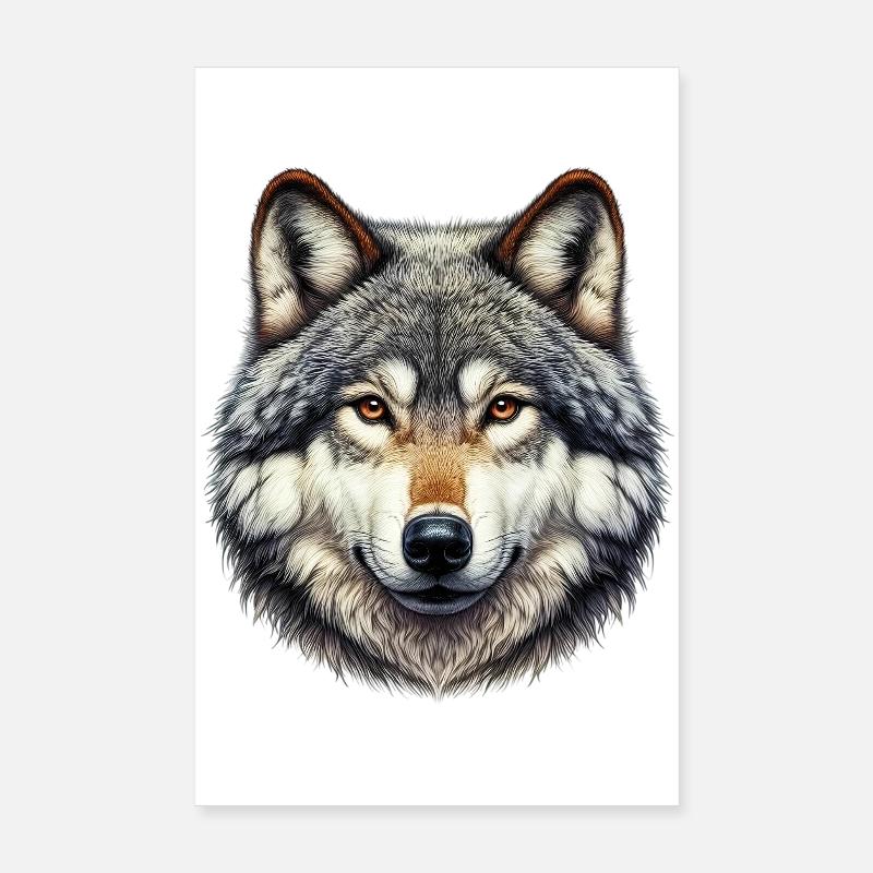 Loup Poster 20 x 30 cm
