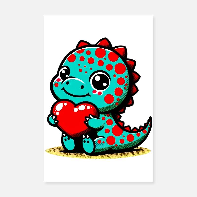 Dinosaure Poster 20 x 30 cm