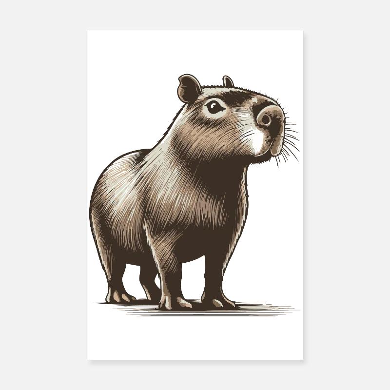 Capybara Poster 20 x 30 cm