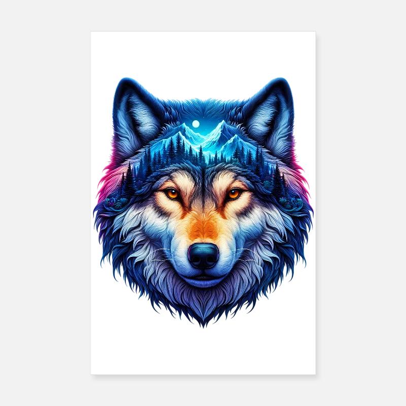 Wolf Poster 20x30 cm