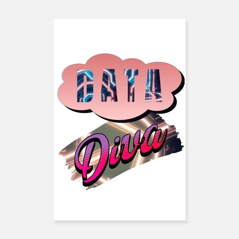 Data Diva Poster 8" x 12" (20x30 cm)