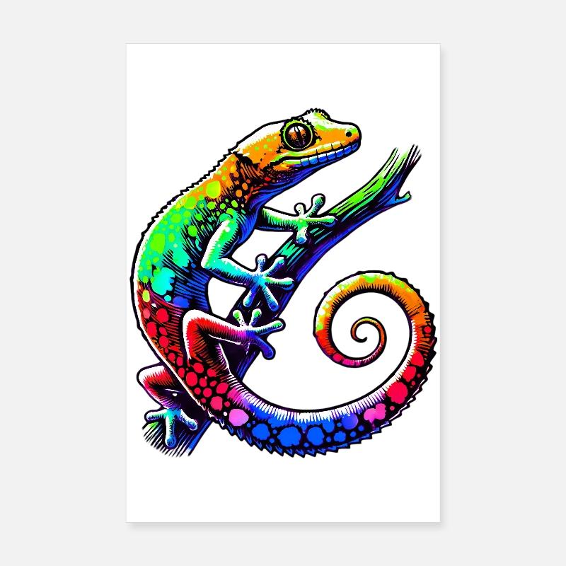 Gecko Poster 20 x 30 cm