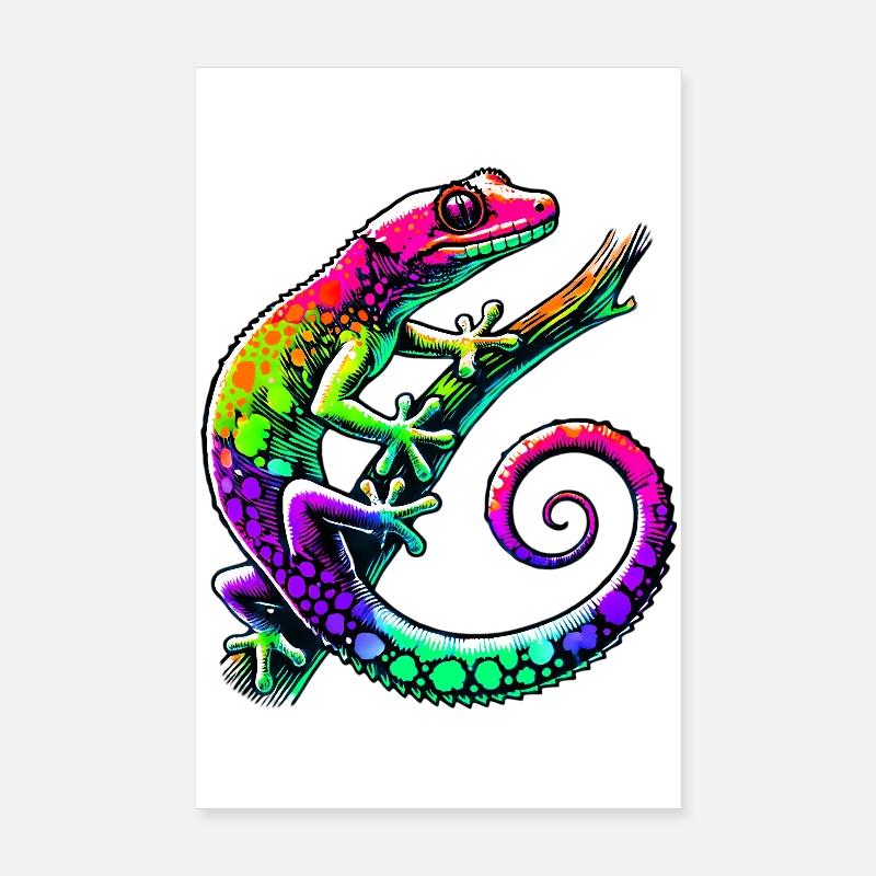 Gecko Poster 20 x 30 cm