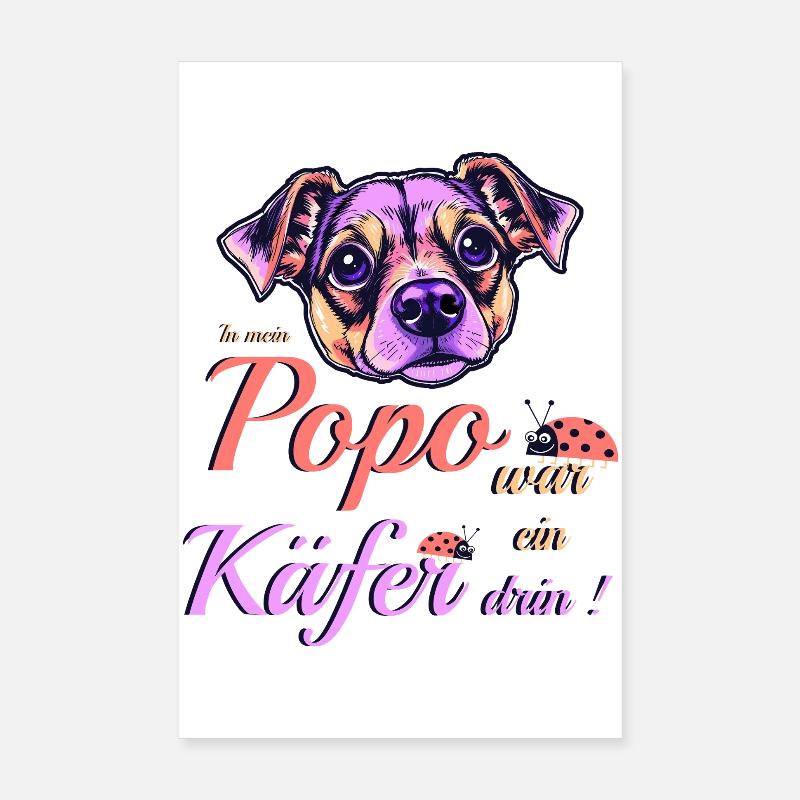 Drôle de chien Poster 20 x 30 cm