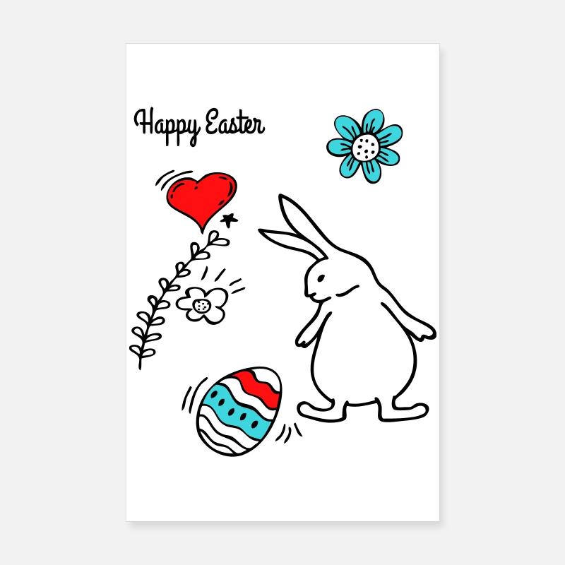 Joyeuses Pâques Poster 20 x 30 cm