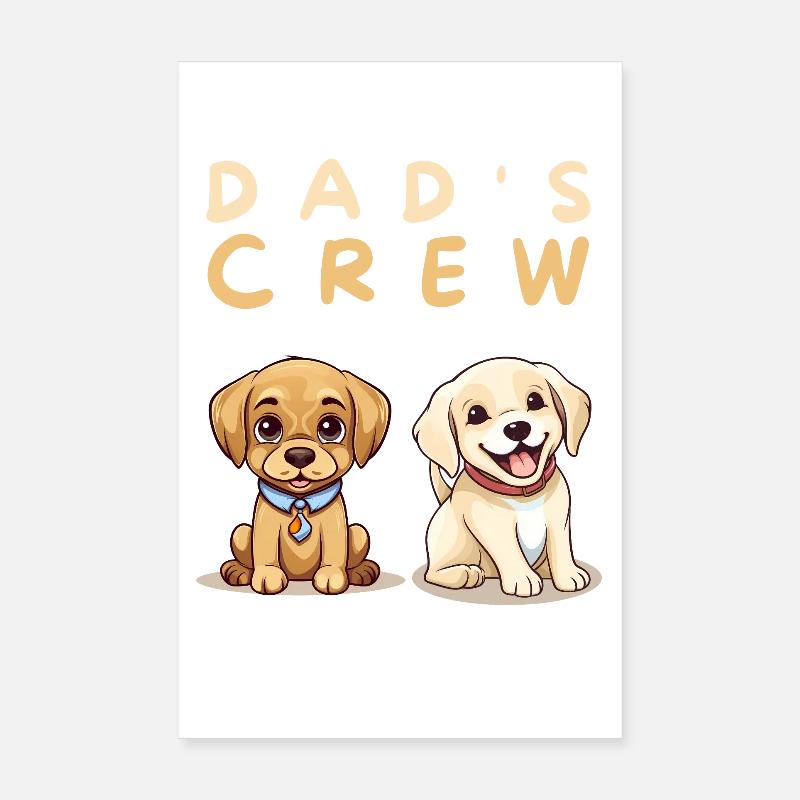 L’équipe de papa : Les Petits Compagnons Poster 20 x 30 cm