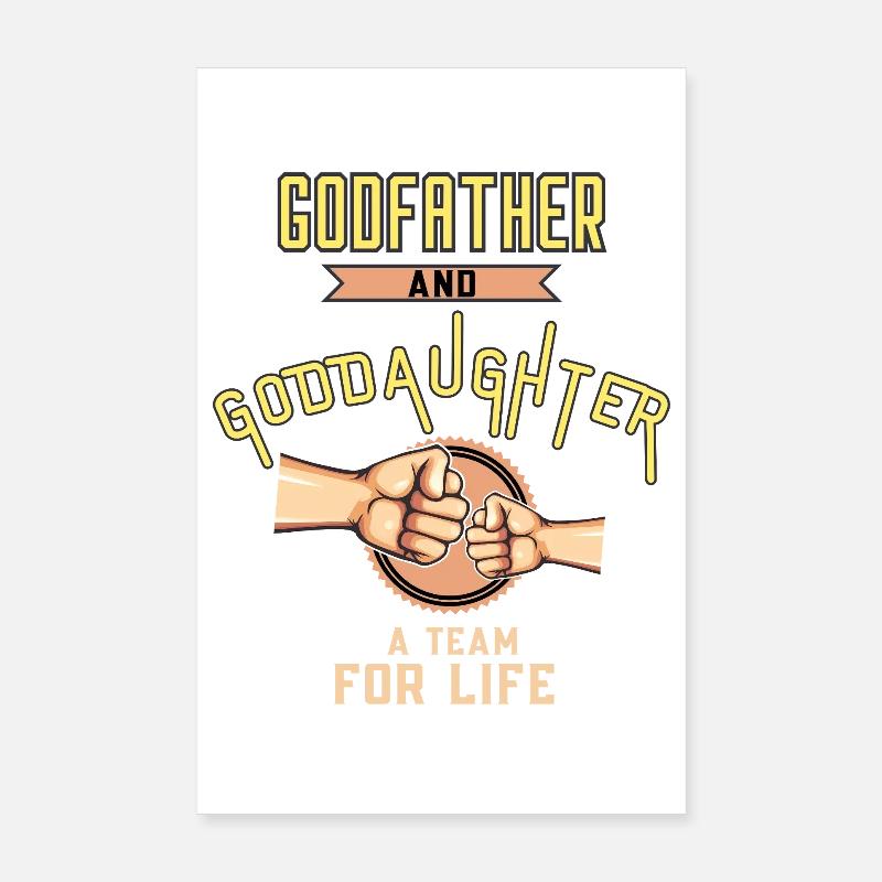 Pate und Patentochter Bindung Poster 20x30 cm