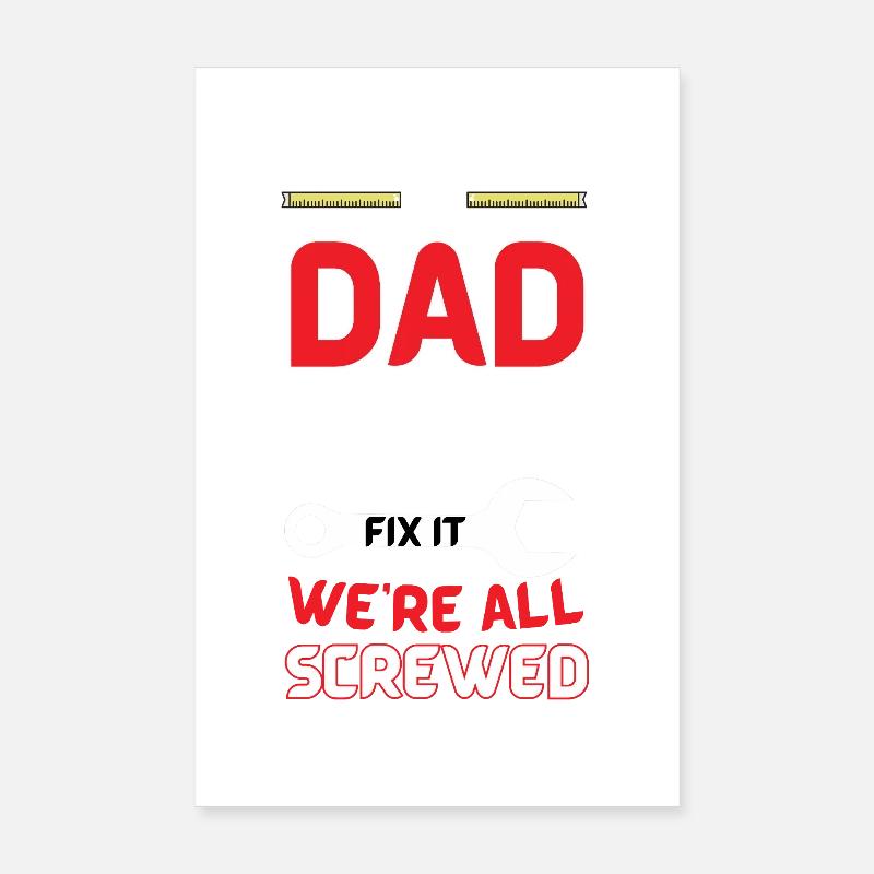 Papa Flick-Humor-Tee Poster 20x30 cm