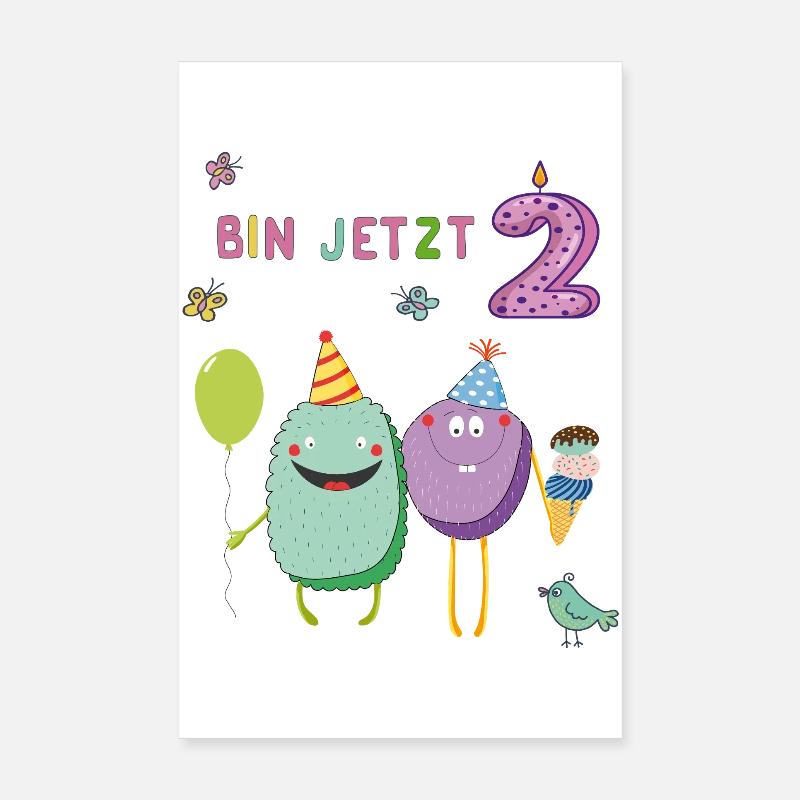 Fille d’anniversaire Poster 20 x 30 cm