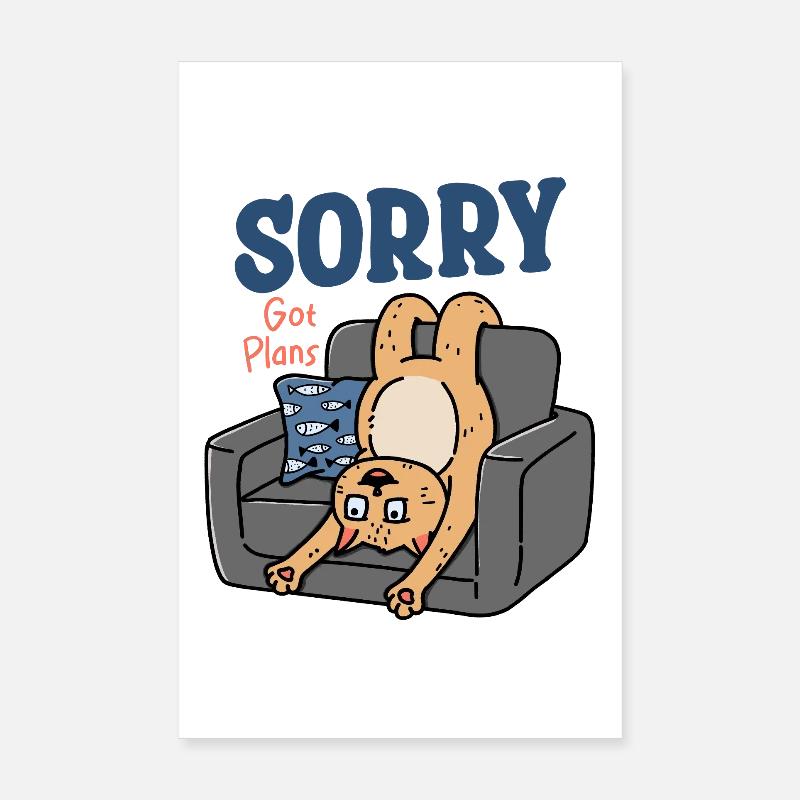 The Cat Got plans Poster 8" x 12" (20x30 cm)