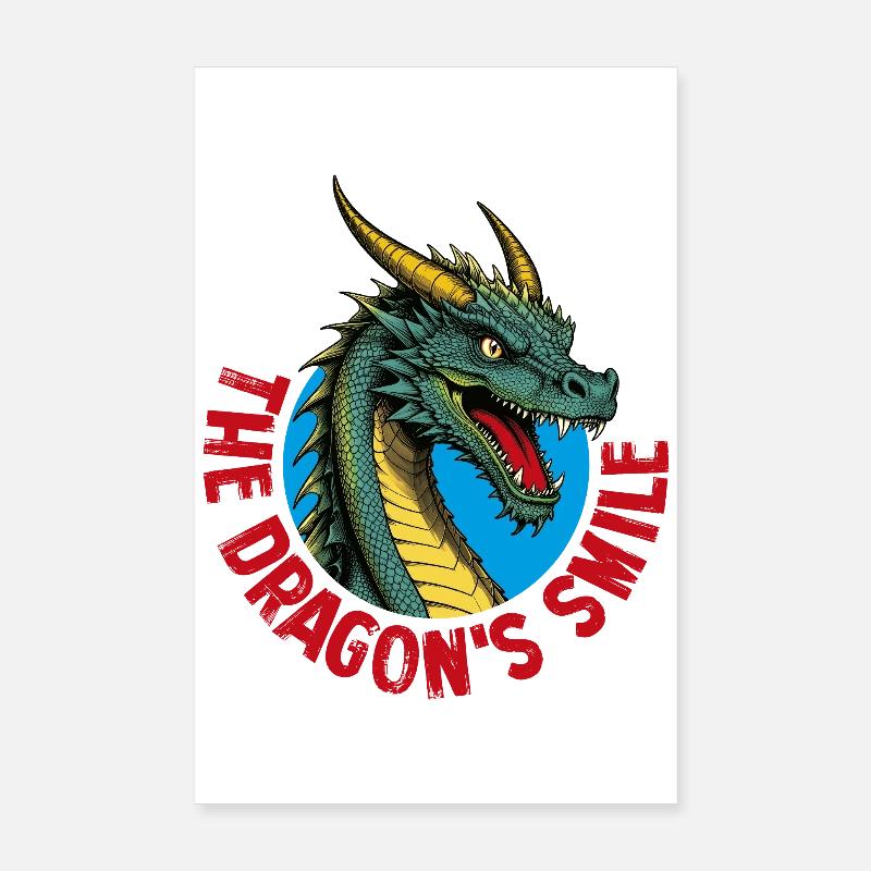 Smiling dragon Poster 8" x 12" (20x30 cm)