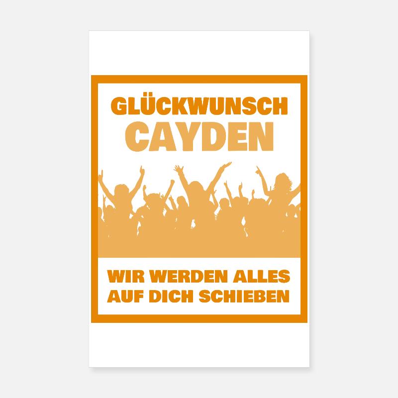 Prénom Cayden Poster 20 x 30 cm