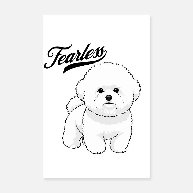 Fearless Caniche Poster 20 x 30 cm