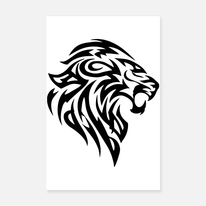 Leo Tribal Poster 20 x 30 cm