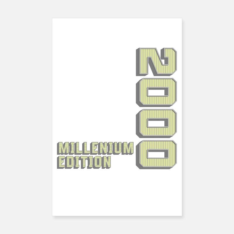 Millenium Edition, Birthday Gift 2000s Poster 8" x 12" (20x30 cm)