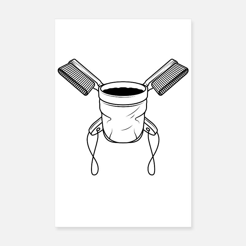 Chalkbag & Brushes Poster 20x30 cm