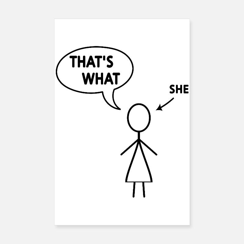 Das hat sie gesagt Poster 20x30 cm