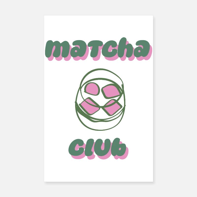 Matcha Club - Verspielt Poster 20x30 cm