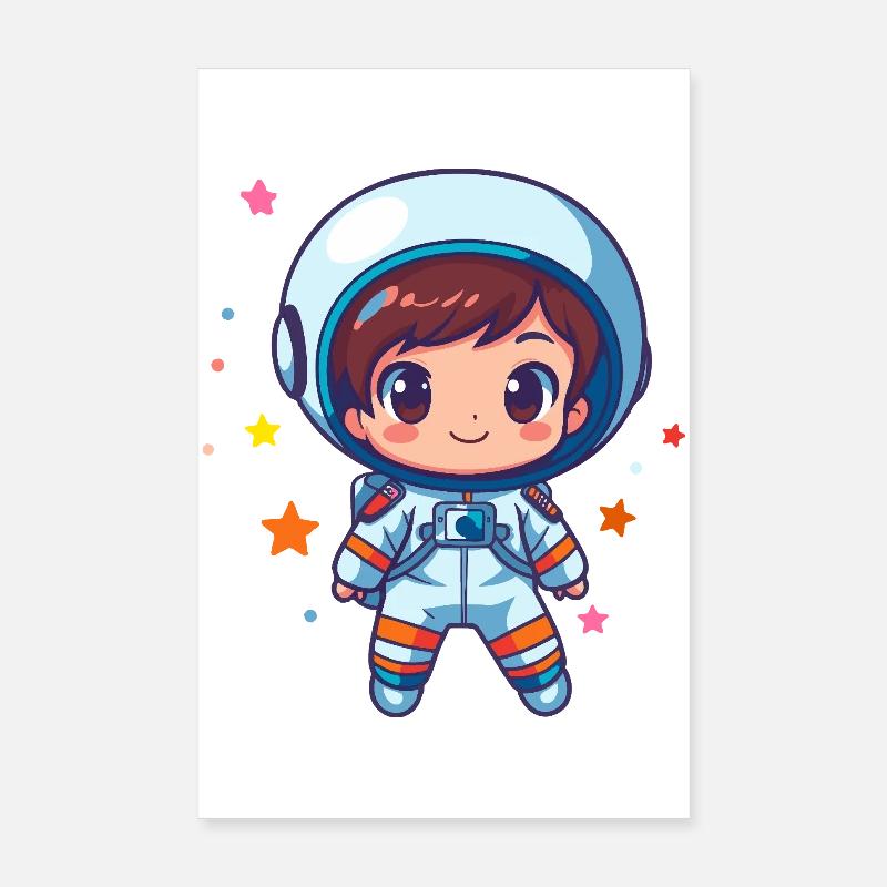 Little Spaceman Poster 8" x 12" (20x30 cm)