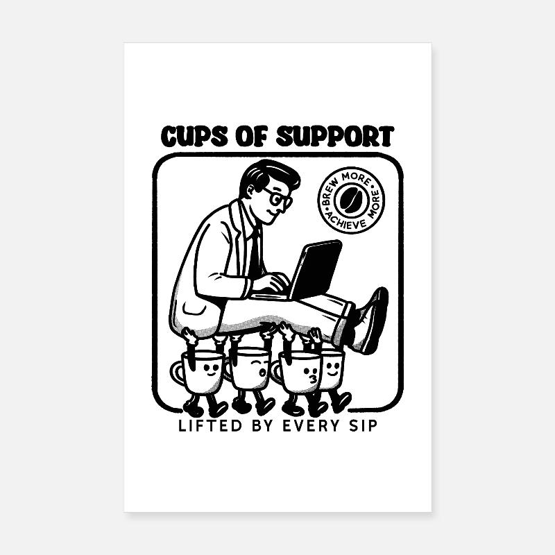 Becher der Unterstützung Poster 20x30 cm
