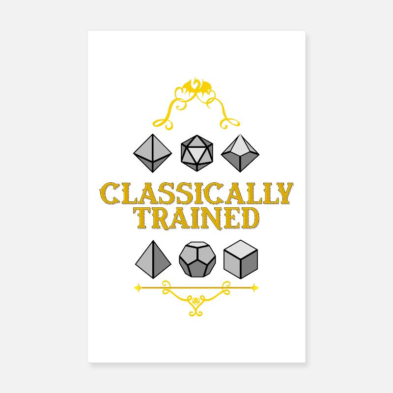 Maîtrise des dés de formation classique Poster 20 x 30 cm