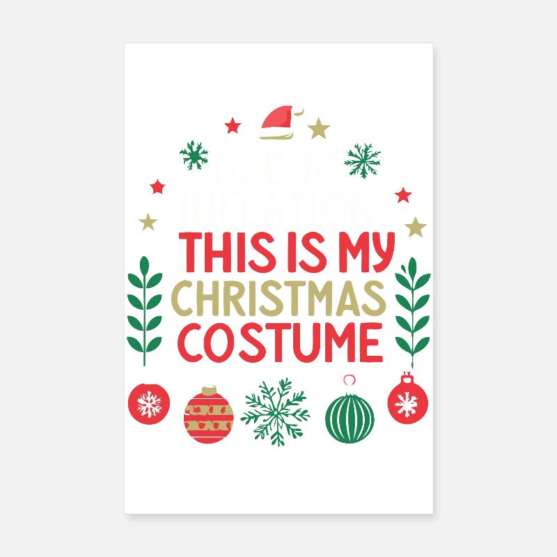Noël Inflation Costume Noël Poster 20 x 30 cm