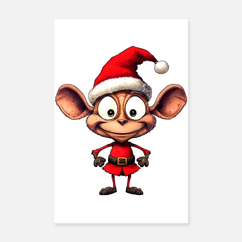 Fourmis de Noël Poster 20 x 30 cm