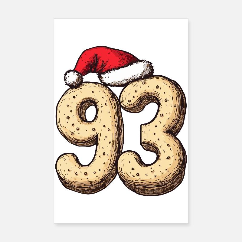 Noël du Cookie Numéro 93 Poster 20 x 30 cm