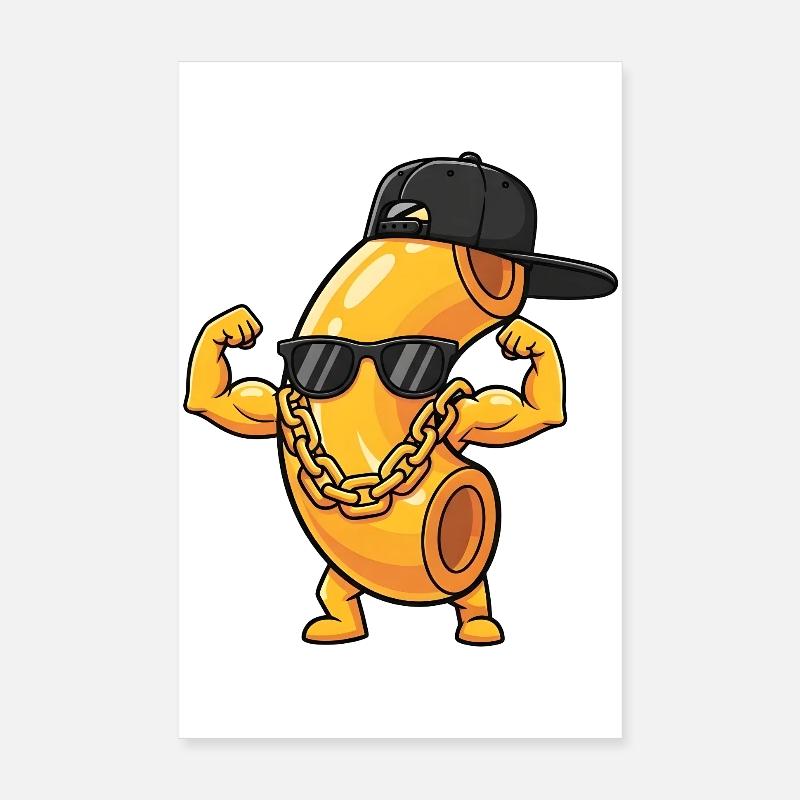 Idée de cadeau amusant pour le macaronis au fromage Poster 20 x 30 cm