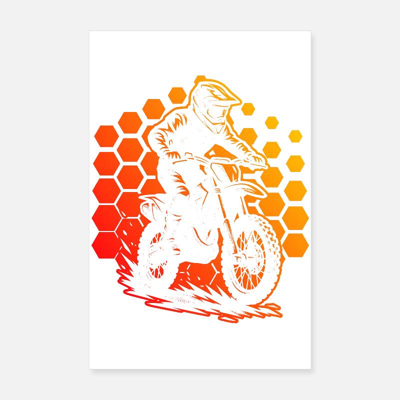Conception compacte du motocross Poster 20 x 30 cm