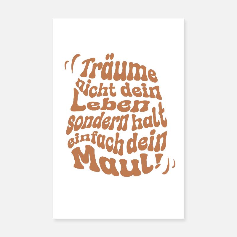 Arrête de rêver Poster 20 x 30 cm