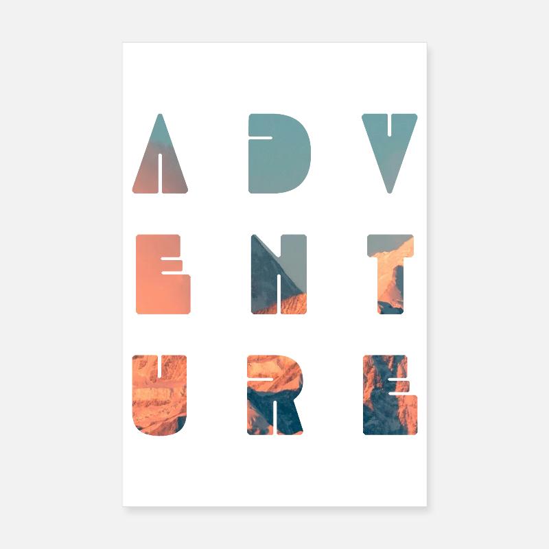 Mountain ADVENTURE  Poster 20x30 cm