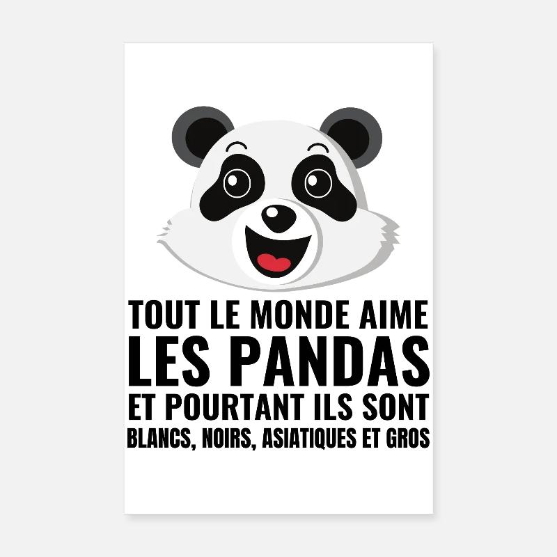 Panda, Vielfalt, Liebe Poster 20x30 cm