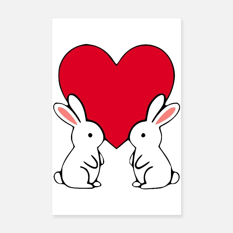 Saint-Valentin cœur rouge, st.valentin Poster 20 x 30 cm