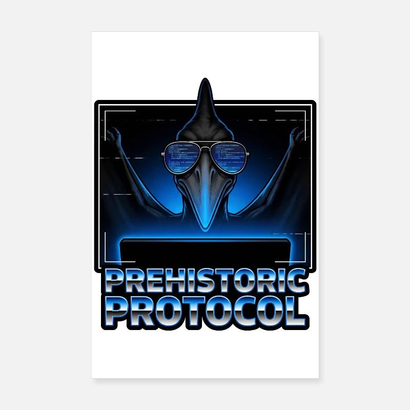 Ancient Protocol Neon Poster 8" x 12" (20x30 cm)