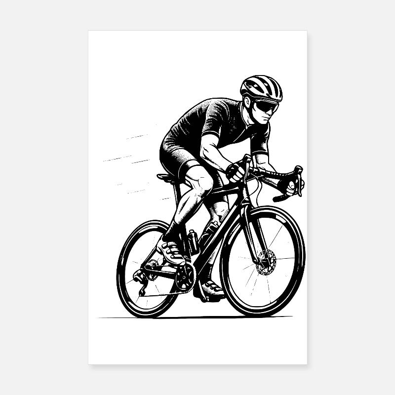Déclaration directe sur le vélo de route Poster 20 x 30 cm
