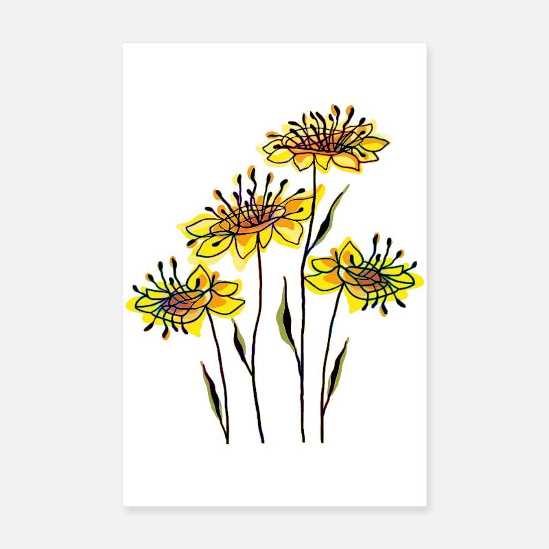 Blomster Poster 20x30 cm