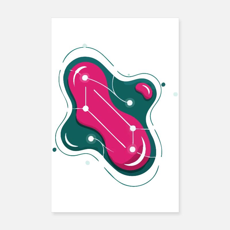 Constellation Rose Éclatante Poster 20 x 30 cm