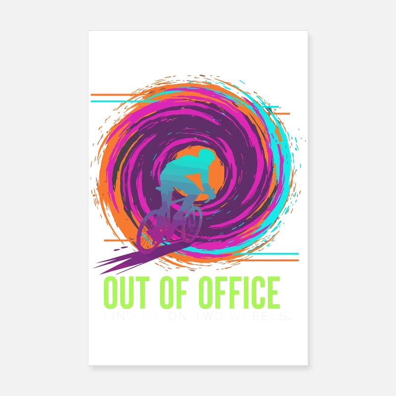 Zweirädrige Neonentlüftung Poster 20x30 cm